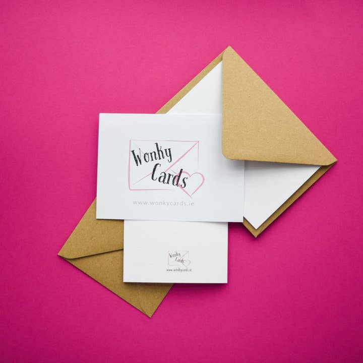 Wonky Cards – Großhandel Babykarte – Babysitting-Gutschein - Glückwunschkarte zur Geburt