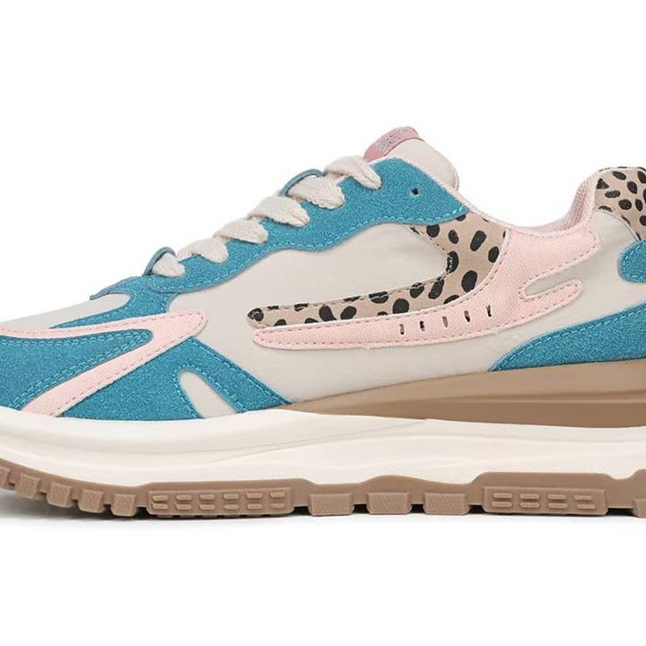 Rose/ Bleu Baskets rétro à lacets rose et bleu pour femmes Blowfish Malibu - Leo en vente sur Faire4