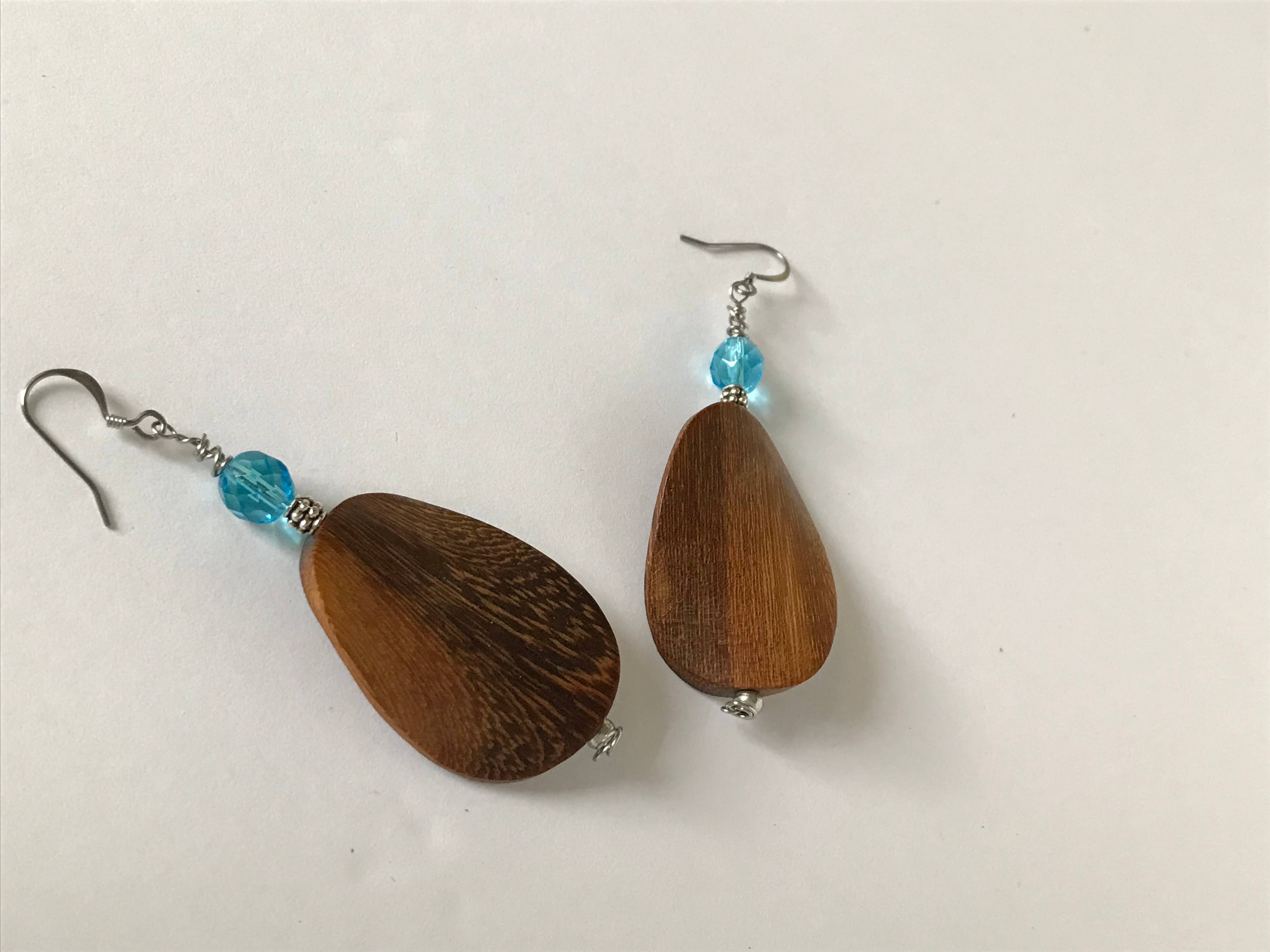 Mary Lindseth Art - Wholesale Dangle Earrings - "Brita" robles wood earrings1