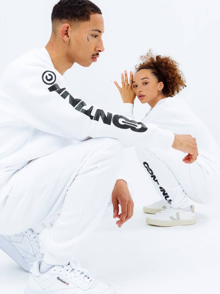SWEAT BLANC CONTINU8 pour la vente par Continu8