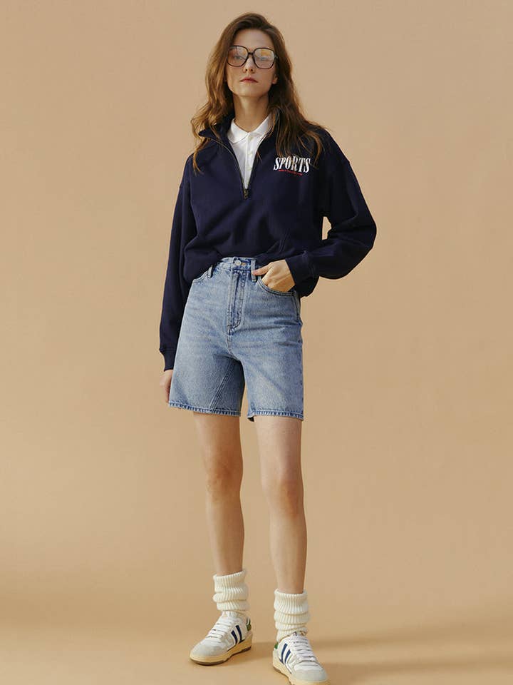 Calções de Cintura Alta Angeles por atacado de Hey Joanie