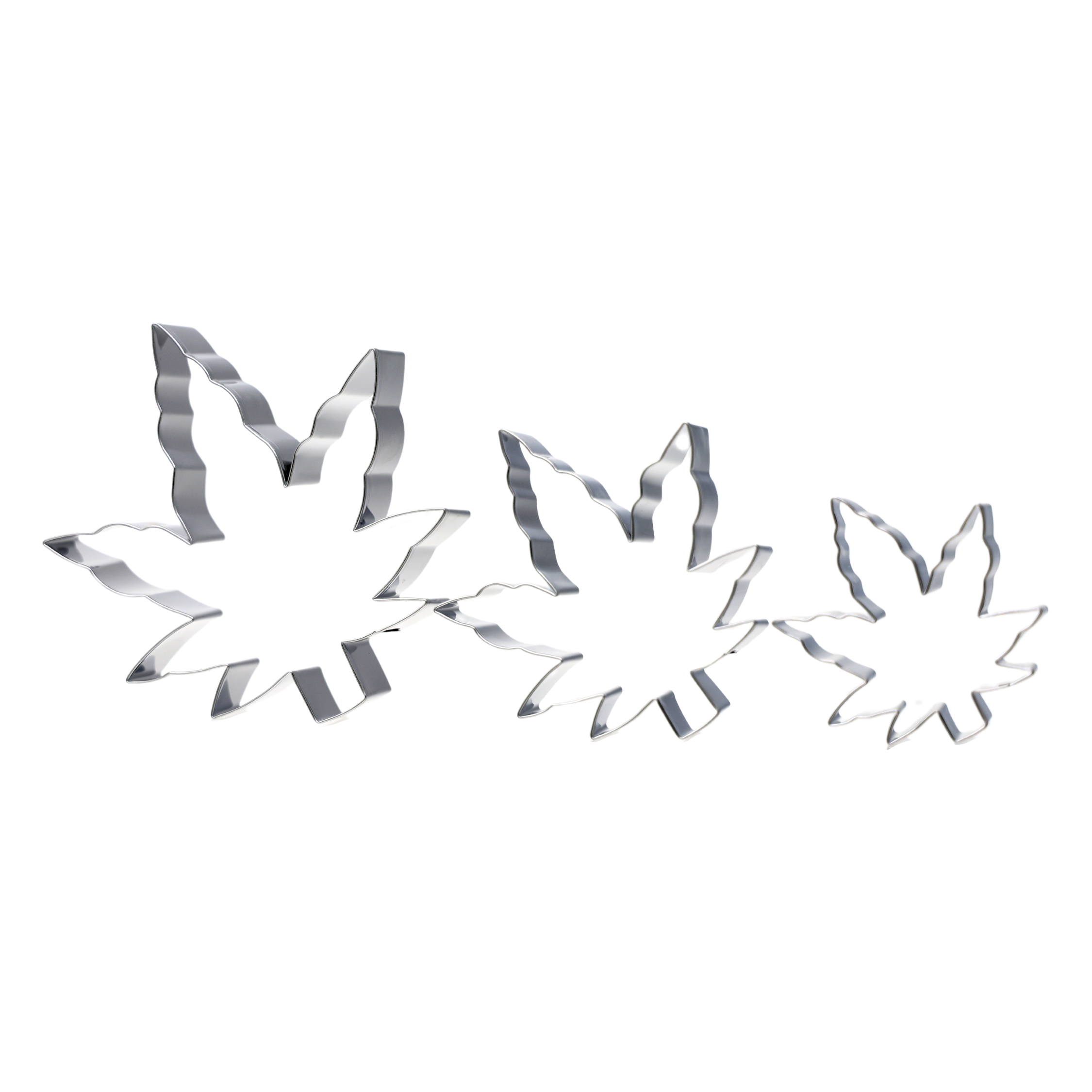 Sleazy Greetings - Vente Emporte-pièce - Ensemble de 3 emporte-pièces en forme de feuille de cannabis1