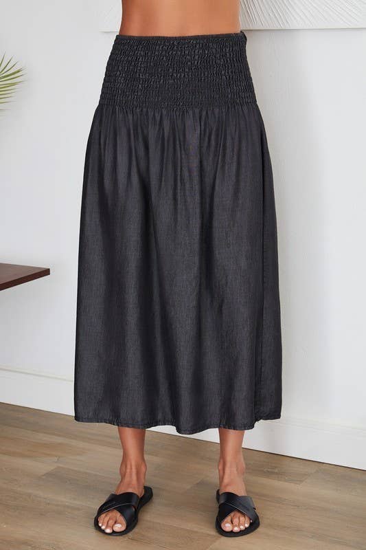 VENTI6 – wholesale Kjol - Dam – RÖKIG MIDIKJOL MED MIDJA (68884)12