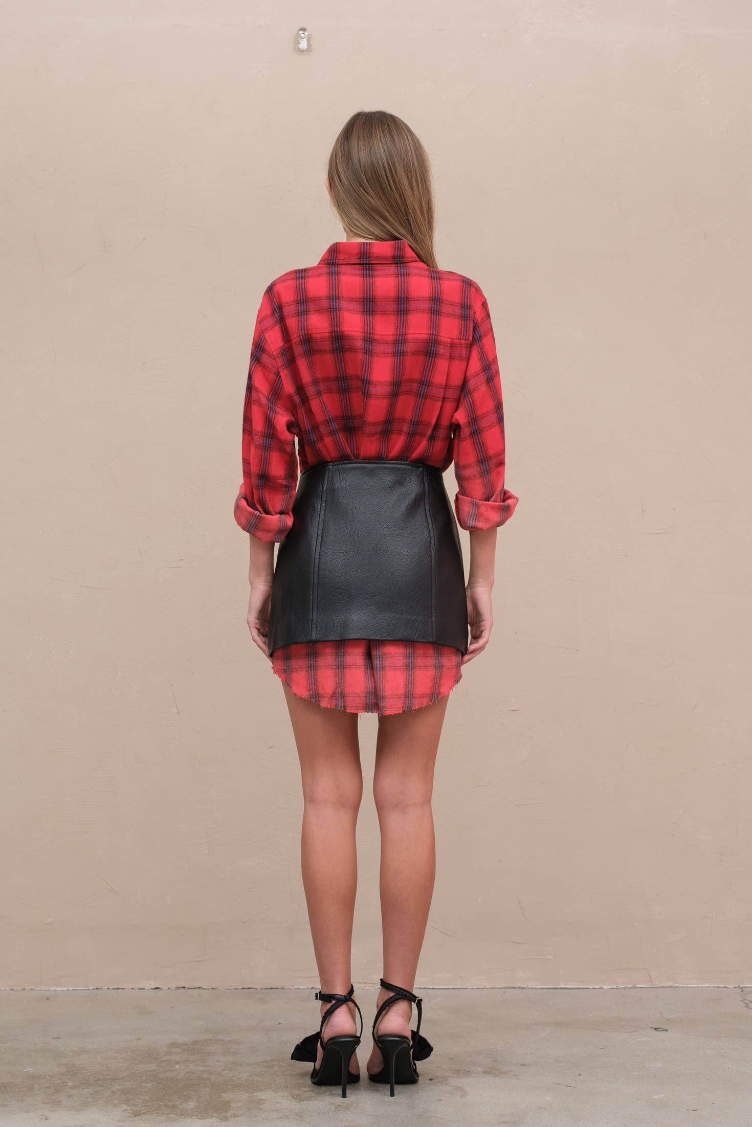 RAISONNEL - Vente Chemise – femme - Chemise à carreaux tie dye - SRT13297