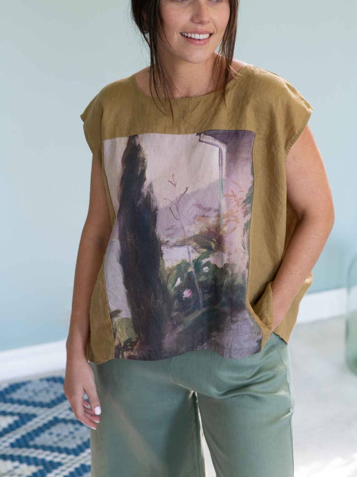 Lazybones - Wholesale Pants – Women's - Ollie Pant Mineral Green *linen4