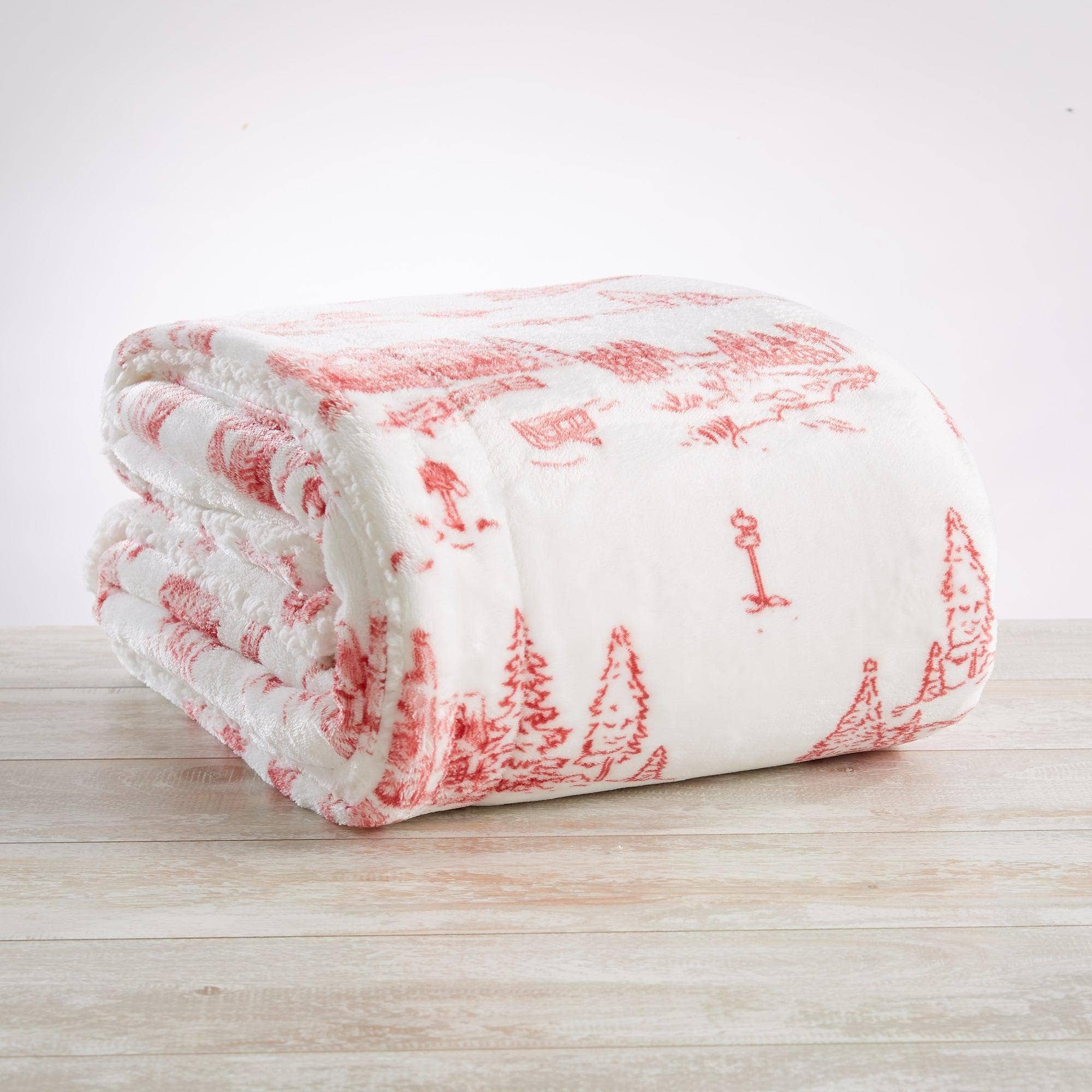 BH Collective - Wholesale Throw Blanket - Throw Blanket - Holiday Printed Sherpa - Esmay Collection8