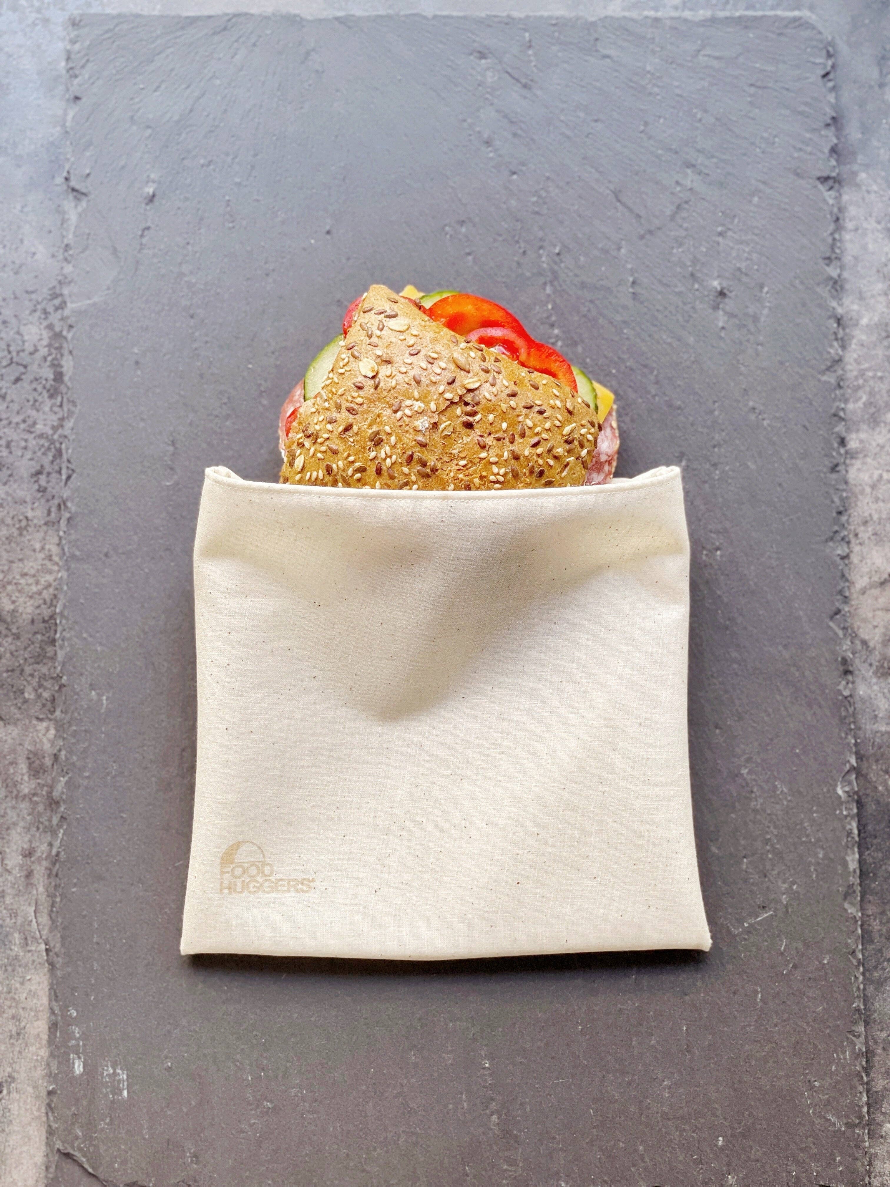 Food Huggers - Wholesale Food Storage Wrap/Bag - Food Huggers Fabric / Silicone Sandwich Bag1