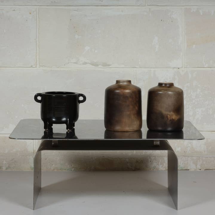 AS'ART a sense of crafts - Wholesale Vase - Zulu Pottery, Smoked Patina, Cylindrical, South Africa2