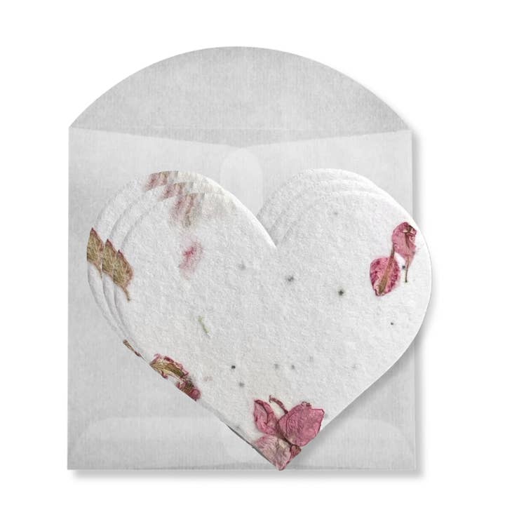 Paper Baristas - Wholesale Love Card - Plantable Seed Mini Cards | Set of 3 | Flower Greeting Card