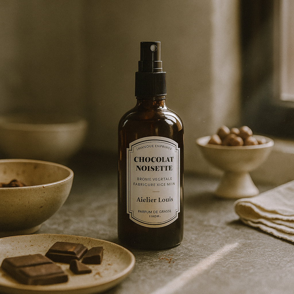 Atelier Louis - Venta al por mayor Espráis para interior y ropa de cama - Bruma vegetal de chocolate y avellana1