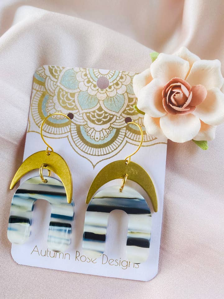 Boho akryl øreringe 10 for engroshandel hos Autumn Rose Designs
