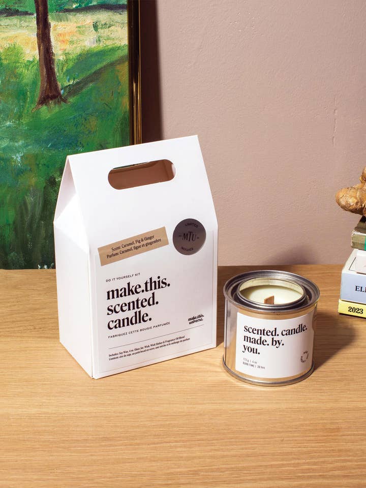 Kit de fabrication de bougies à faire soi-même : caramel, figue et gingembre pour la vente par Make This Universe