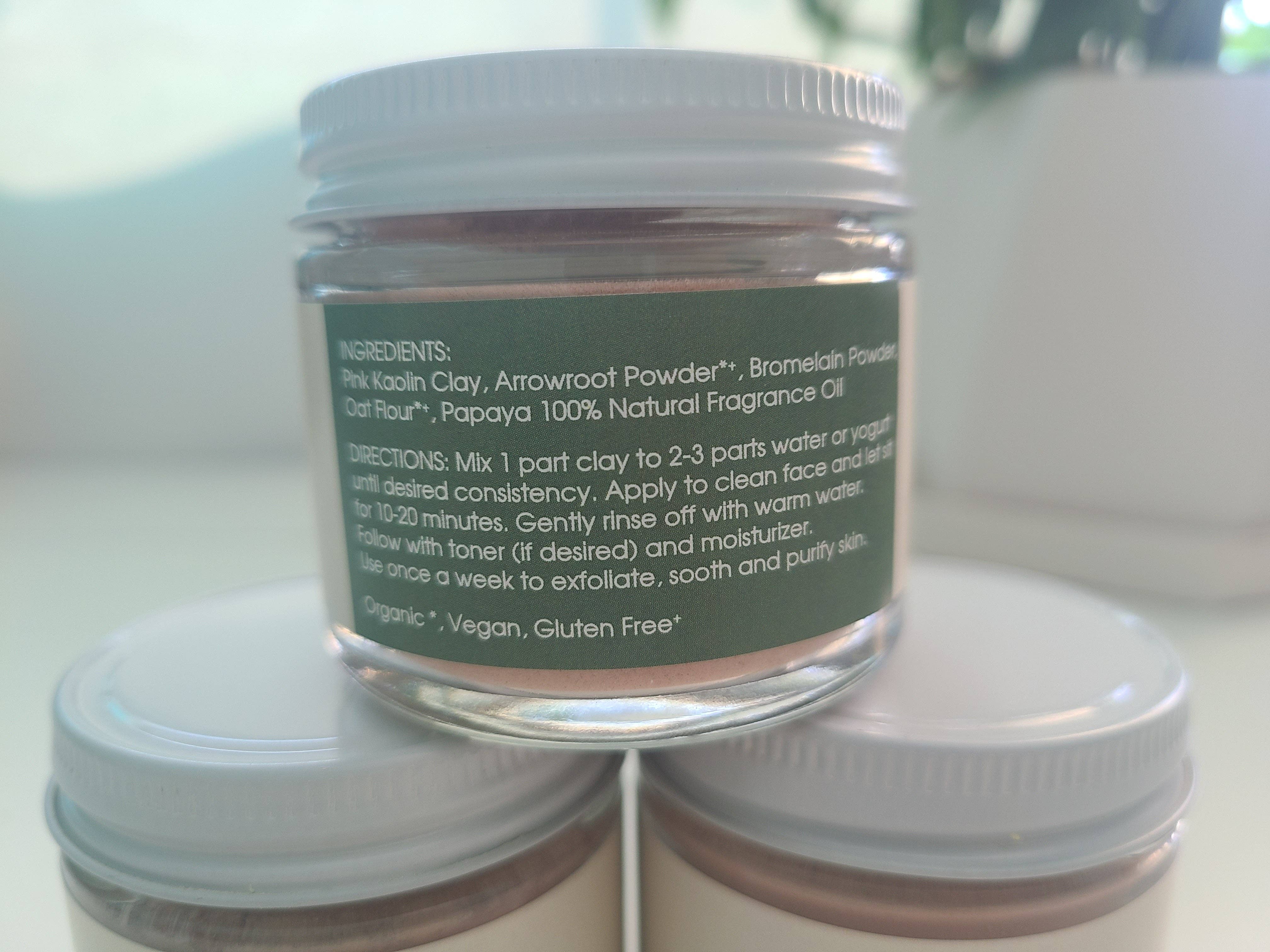 My Earth Potions - Wholesale Skincare Face Mask - Exfoliating Pink Kaolin Clay Mask2