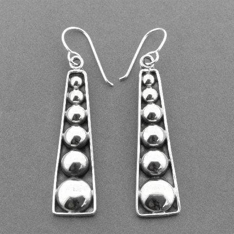 Makers & Providers - Wholesale Dangle earrings - Long Wedge Tribal Drop Earring - Sterling Silver1