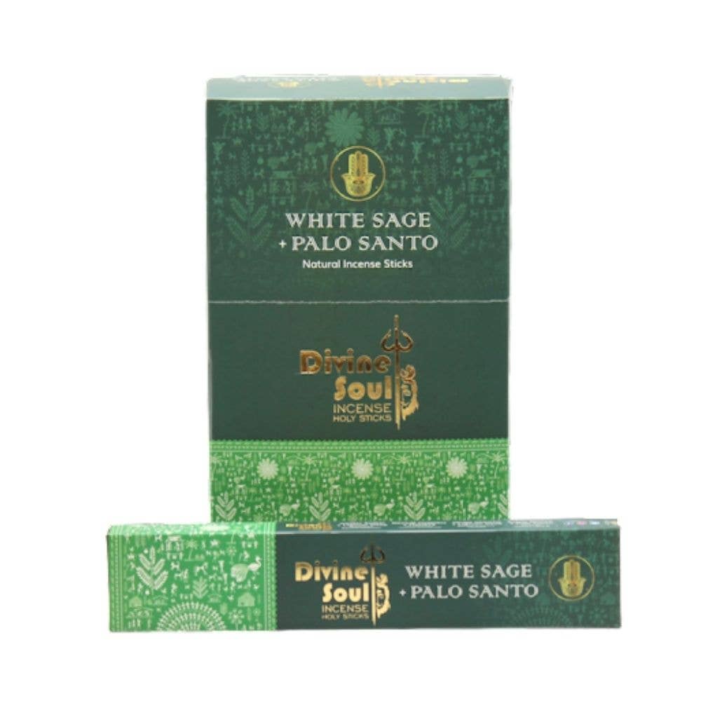Earths Elements Wholesale - Wholesale Sage Bundle - Divine Soul - White Sage + Palo Santo1