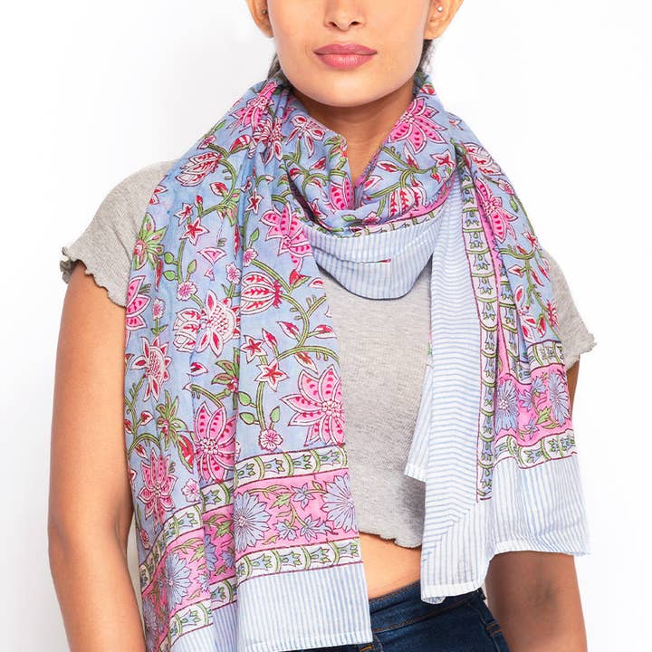 Sevya Handmade – wholesale Wrap - Dam – Sunanda blocktryckta saronger3