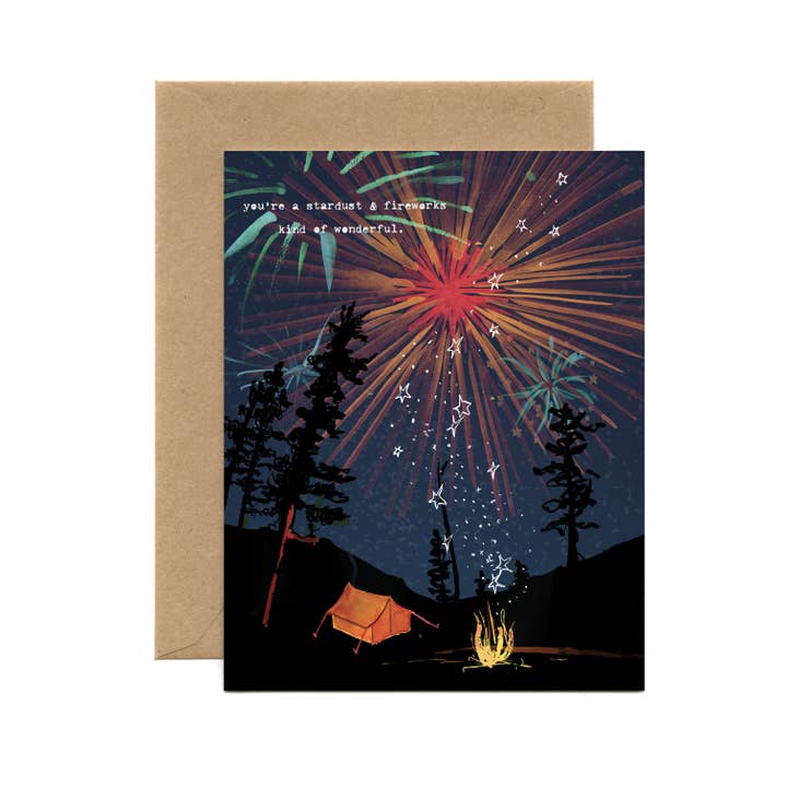 Tiny and Snail - Wholesale Birthday Card - Stardust and Fireworks
