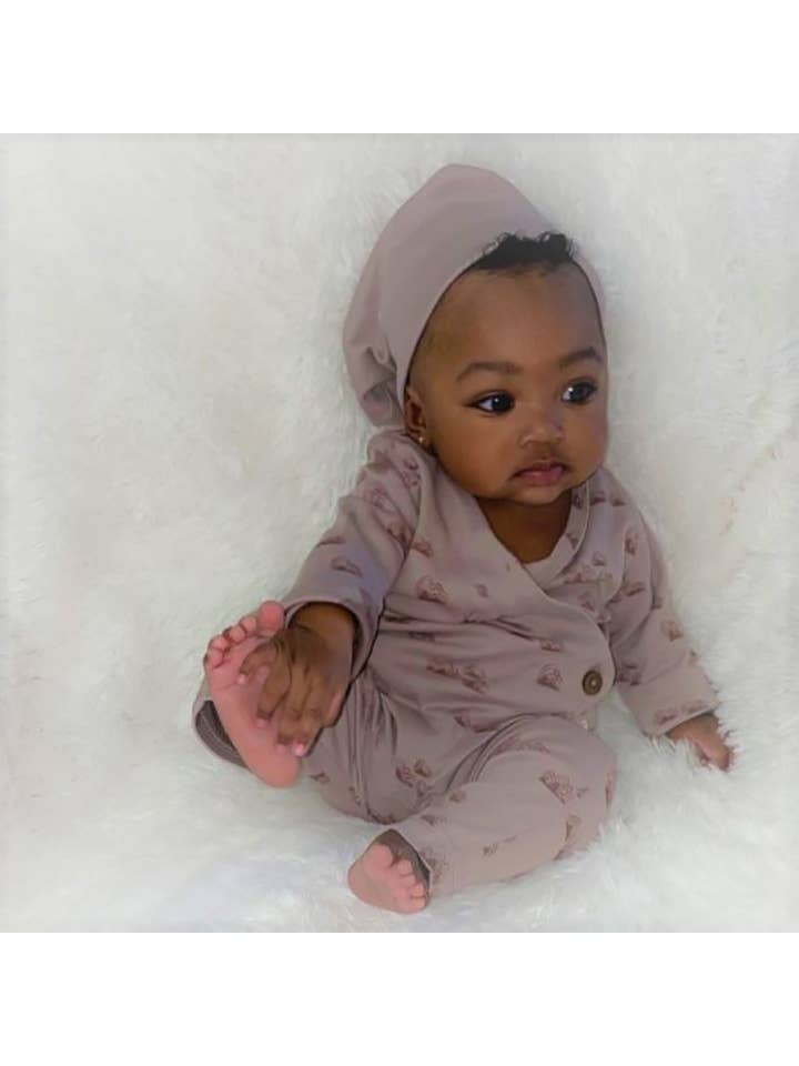Bébénca Organics - Wholesale Jumpsuit - Baby - Organic Unisex Baby Kimono Romper/Jumpsuit