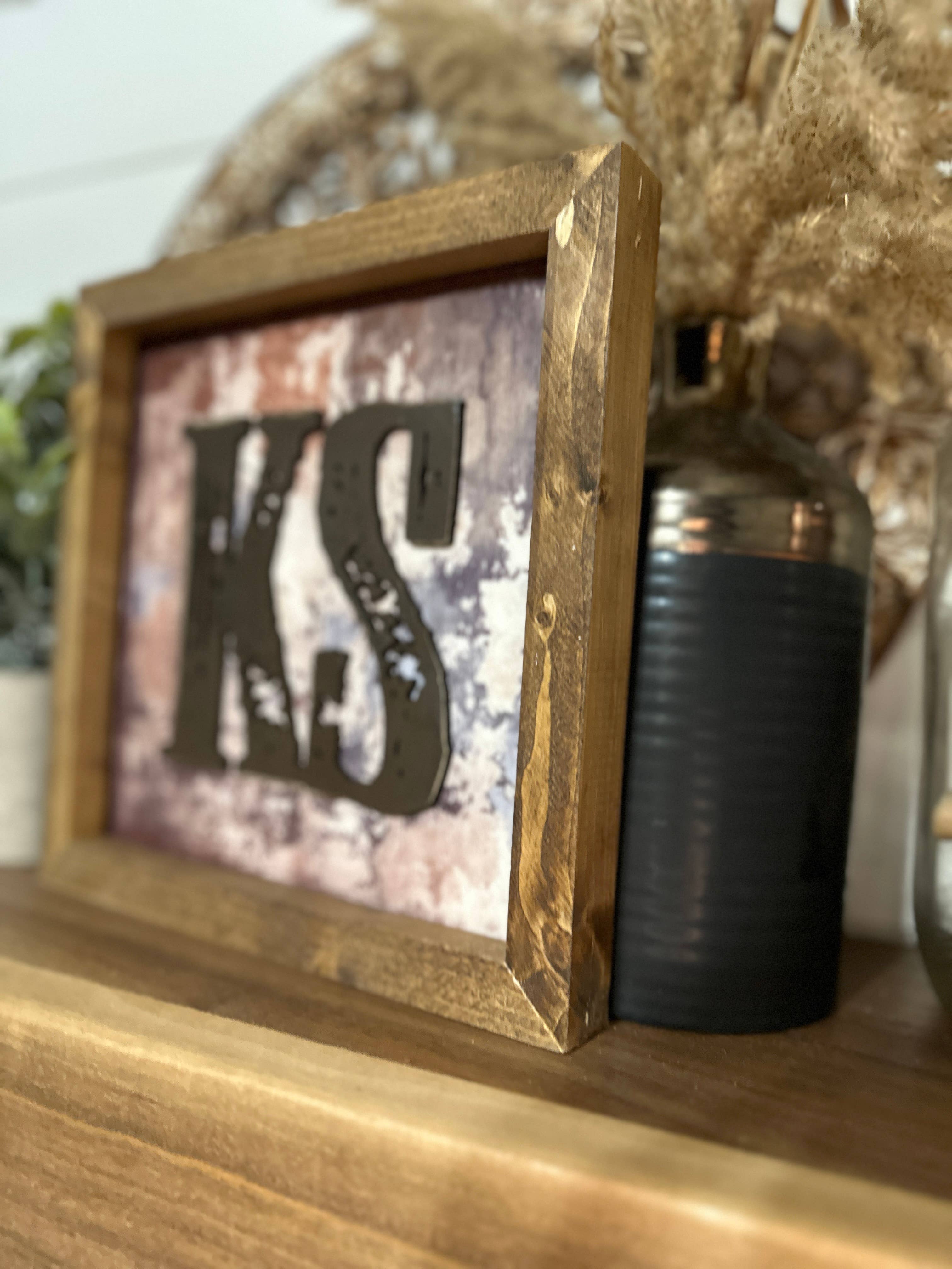 The Broken Board - Wholesale Sign - State sign with laser cut wood overlay3