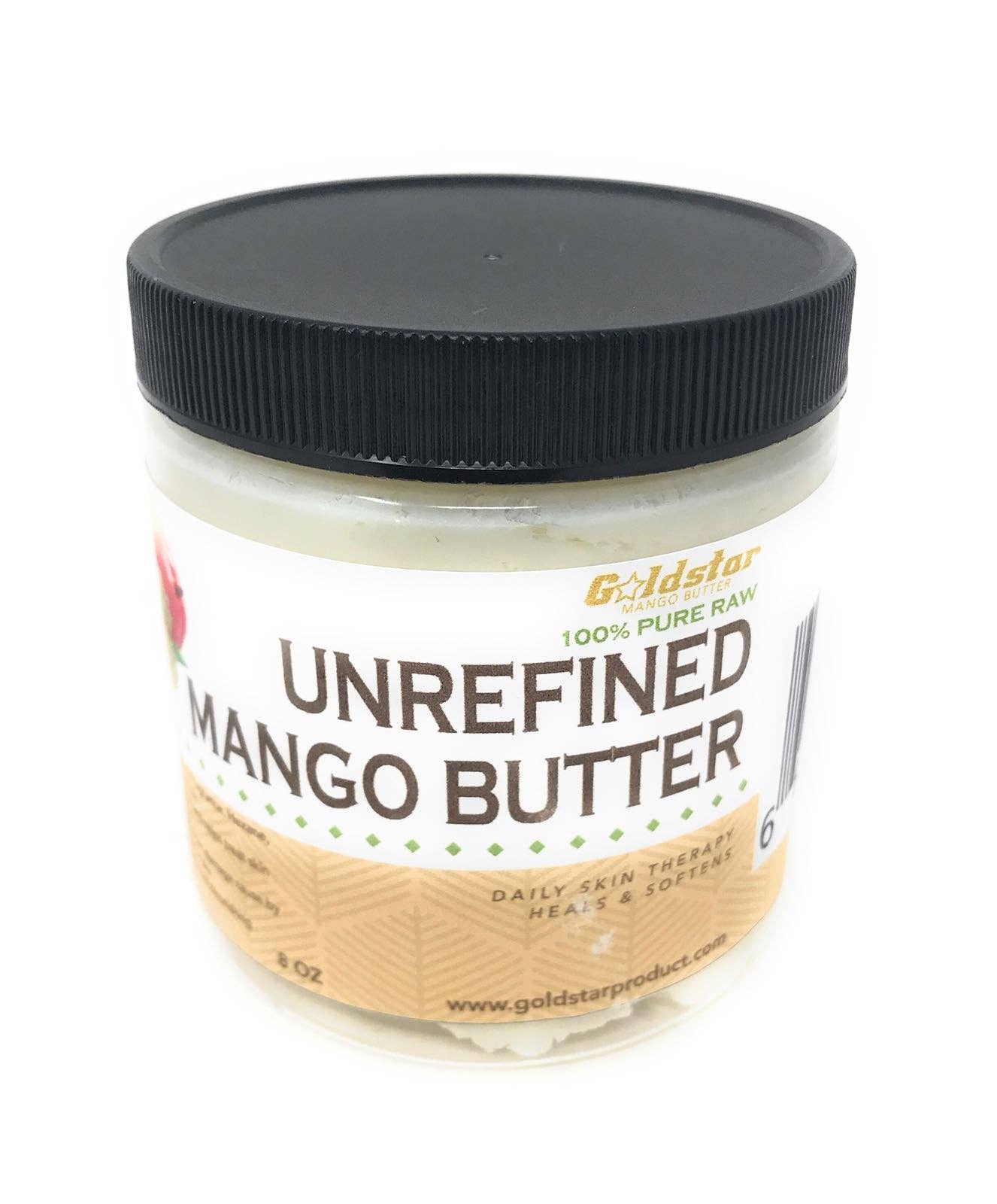 Goldstar Shea Butter - Wholesale Body Balm/Butter - Goldstar 100% Pure Raw Unrefined Mango Butter - 8OZ