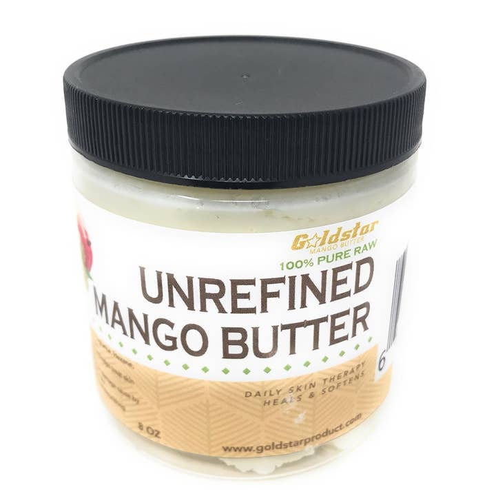 Goldstar 100% Pure Raw Unrefined Mango Butter - 8OZ for wholesale by Goldstar Shea Butter