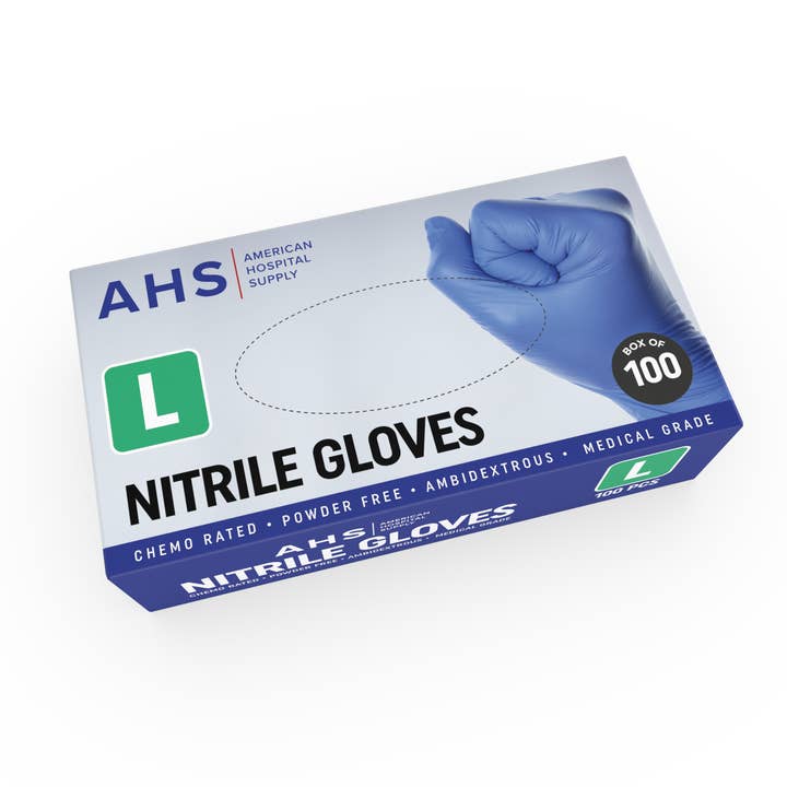 AHS Disposable Nitrile Exam Gloves, 3.5 MM, Chemo-Rated and other Purchase Wholesale guanti nitrile neri. Free Returns & Net 60 Terms on Faire trending on Faire.