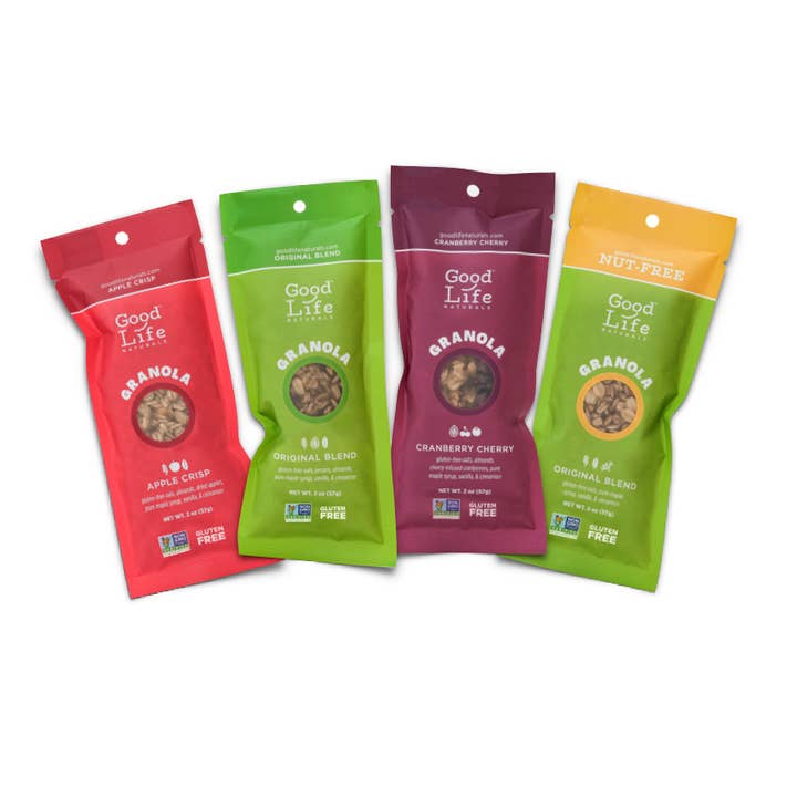 Good Life Naturals - Wholesale Granola - Gluten-Free Granola 2 oz Grab-n-Go Variety Pack0