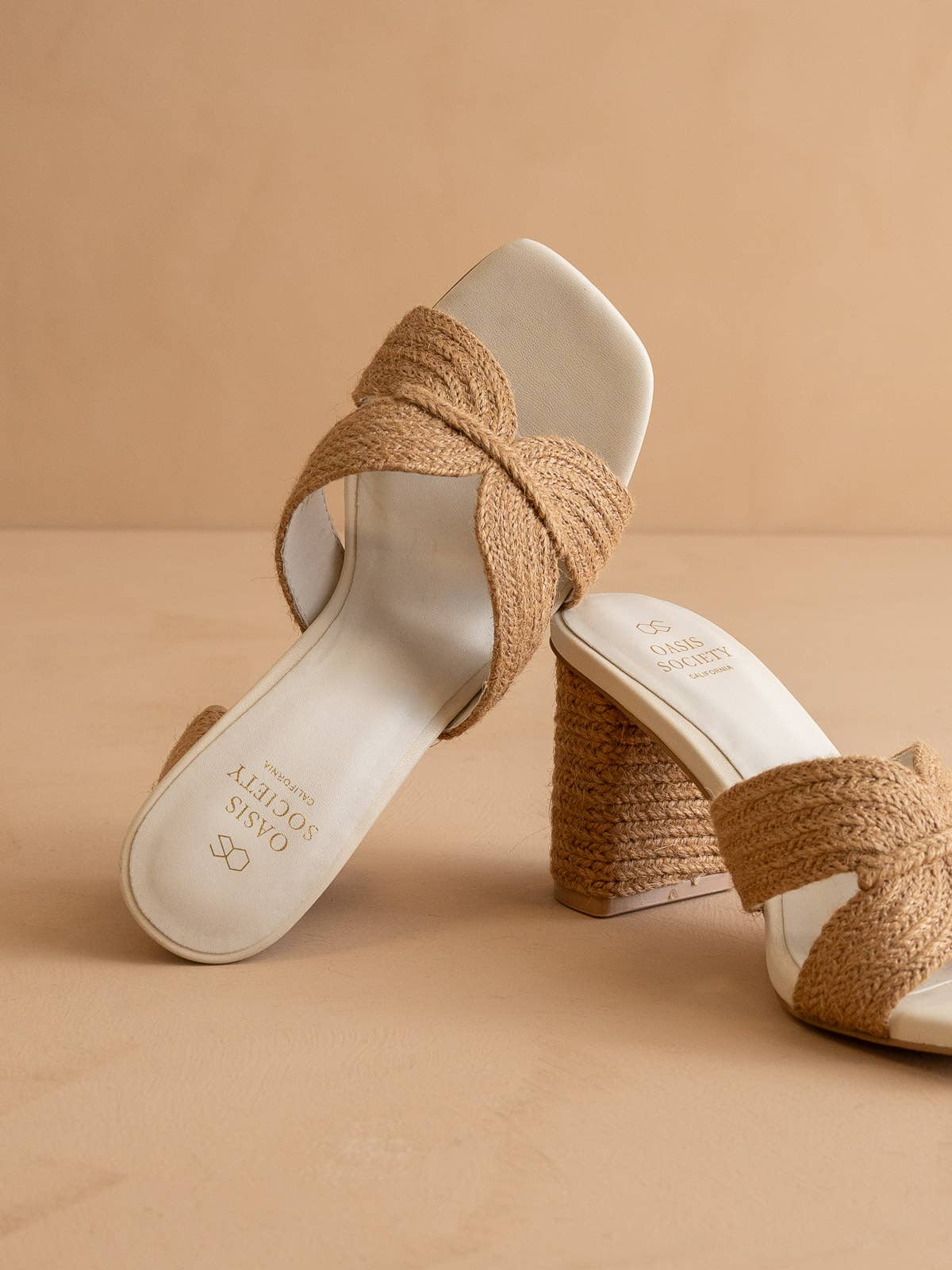 The Santiago Toffee | Raffia Summer Heel for wholesale on Faire4
