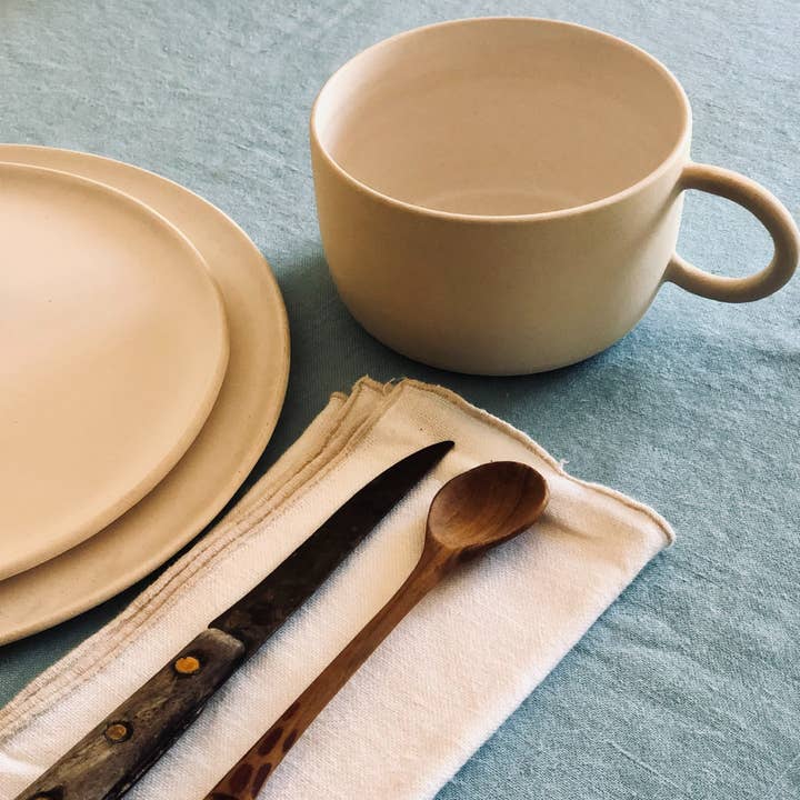 The Barclay Studio - Venta al por mayor Taza - Taza Grande Blanco Crudo