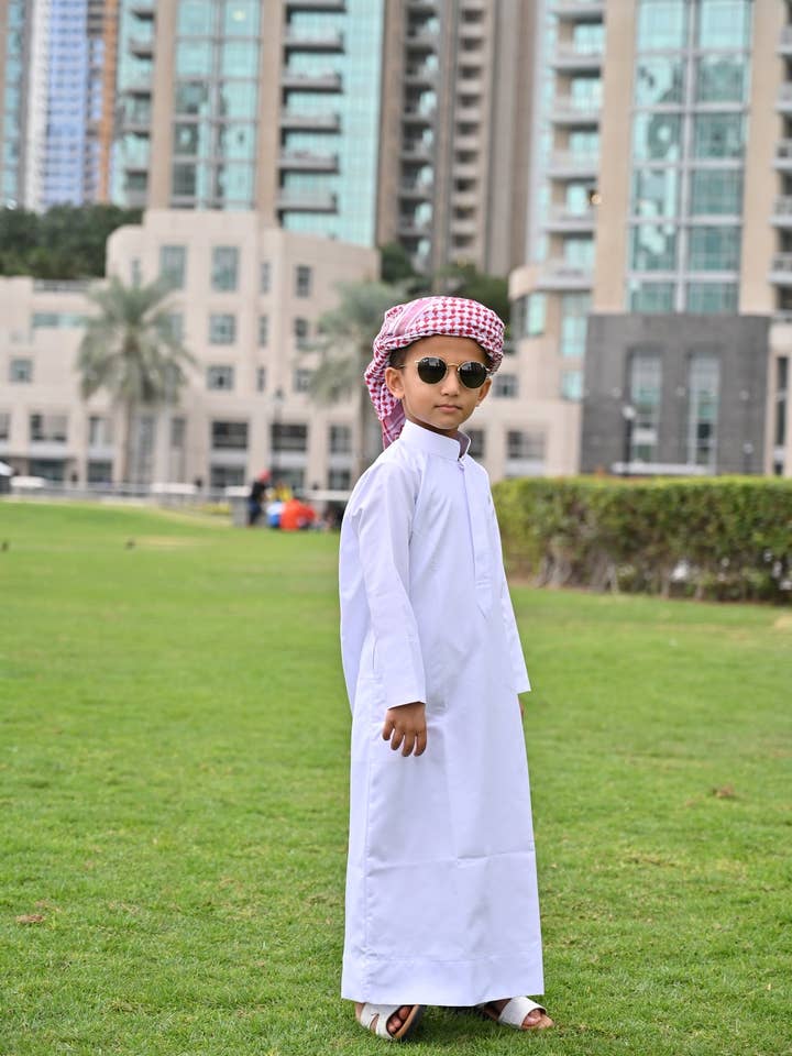 MY LITTLE JUBBA - Wholesale Jumpsuit - Baby - White Kuwaiti Baby Jubba