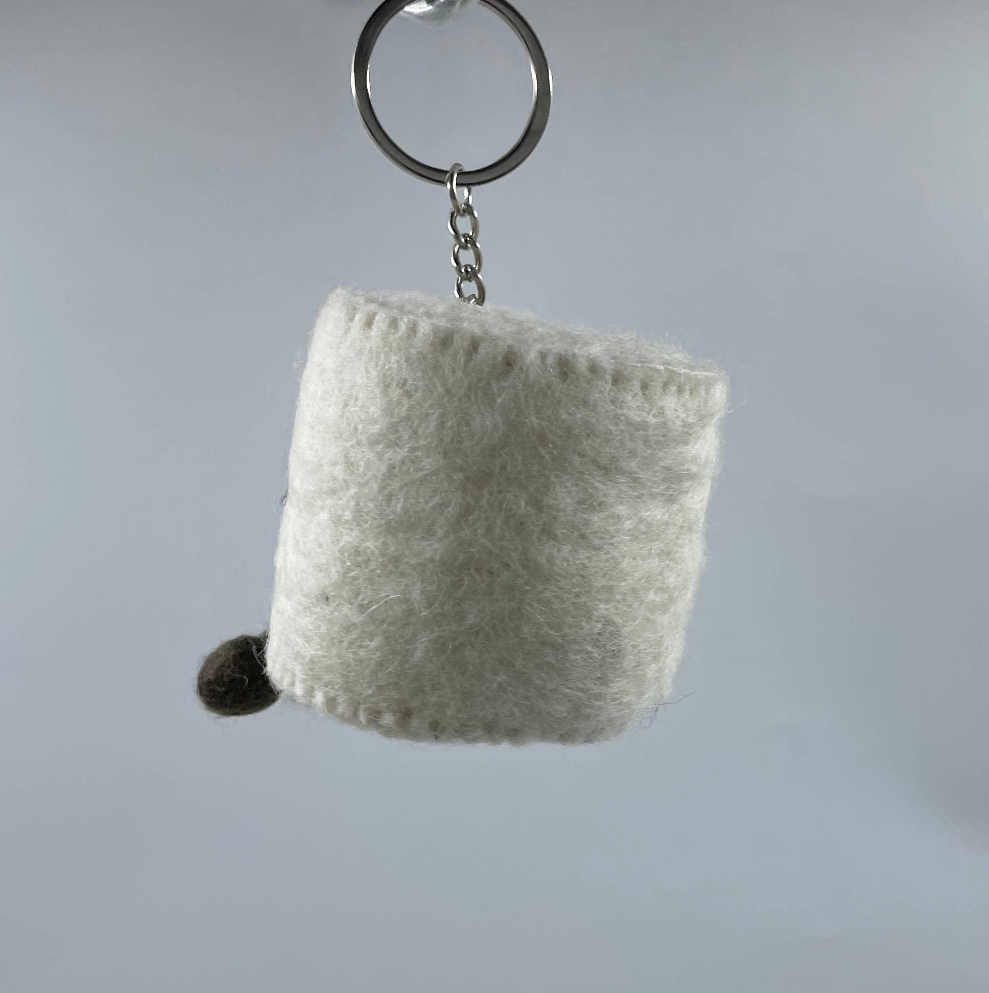 Funky Yak Ltd – wholesale Keychain – Women's – Handmade Felt Cute Toiletpaper roll Keyring 3