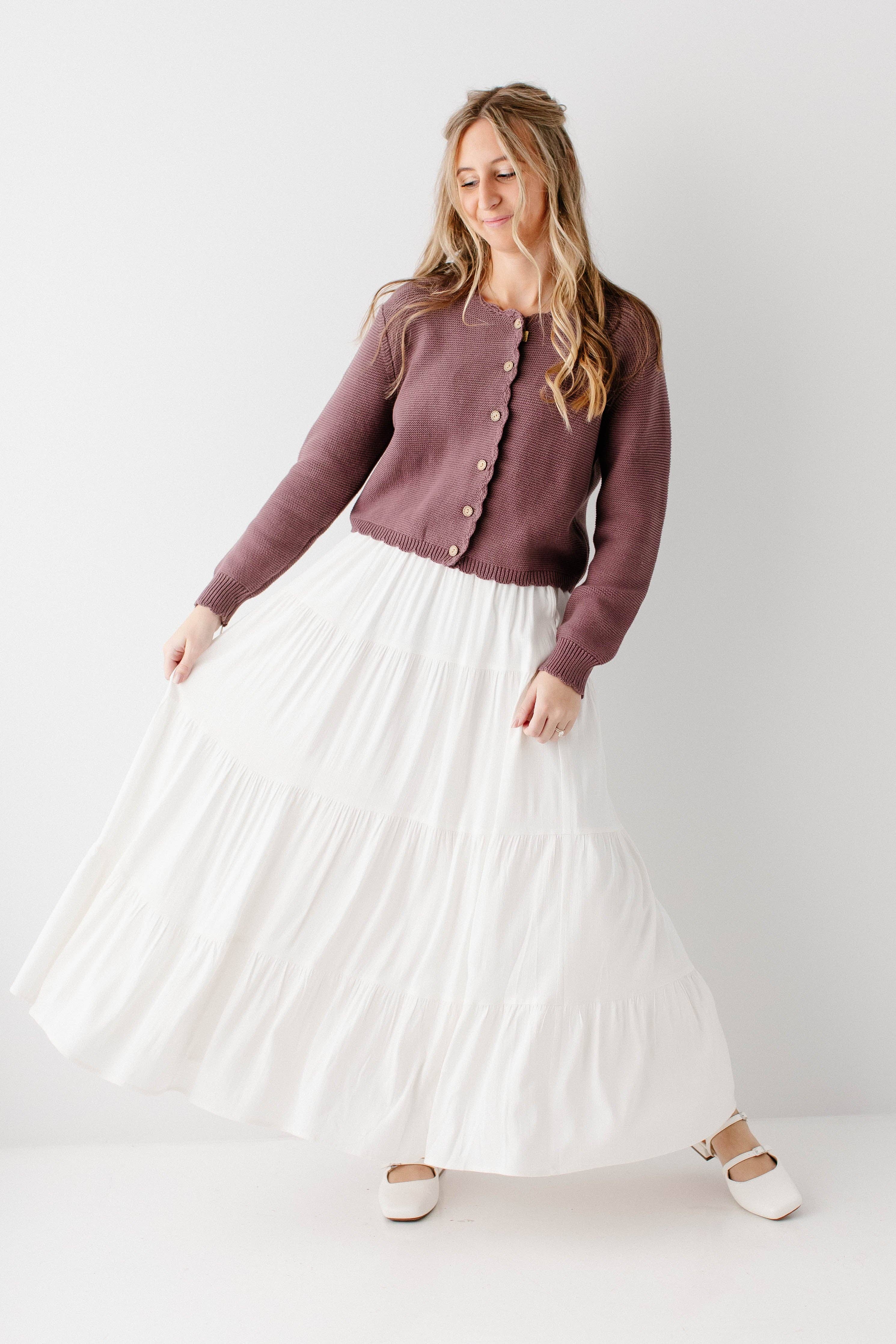 The Main Street Exchange - Wholesale Skirt - Women's - 'Addison' Tiered Maxi Skirt11