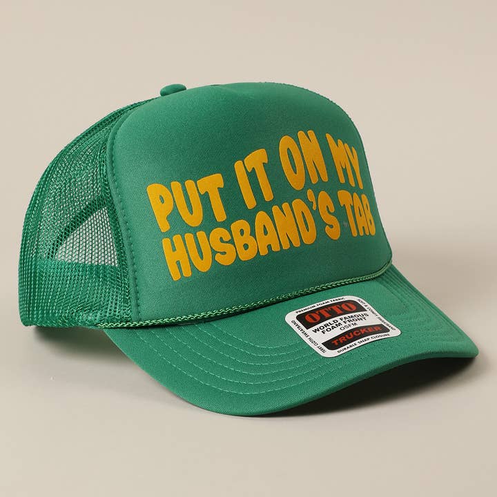 Fashion City - Wholesale Trucker Hat - Women's - Put It On My Husband's Tab Mesh Back Foam Trucker Hat3