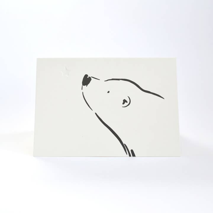 Alex & Olive - Wholesale Christmas Card - Polar Bear & Star Christmas Card - Letterpress Printed1