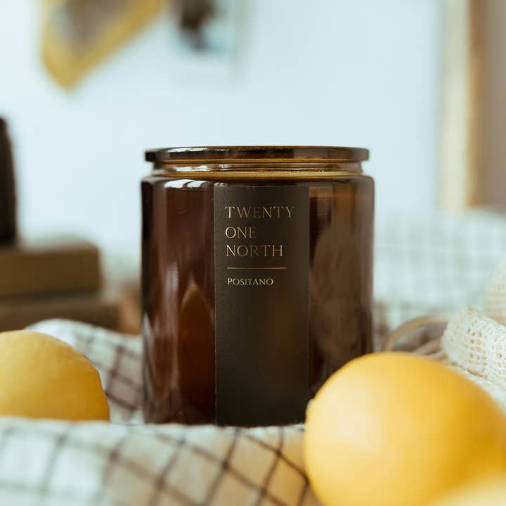 Twenty One North Candle co - Wholesale Jar/Filled Candle - Positano Candle Scent