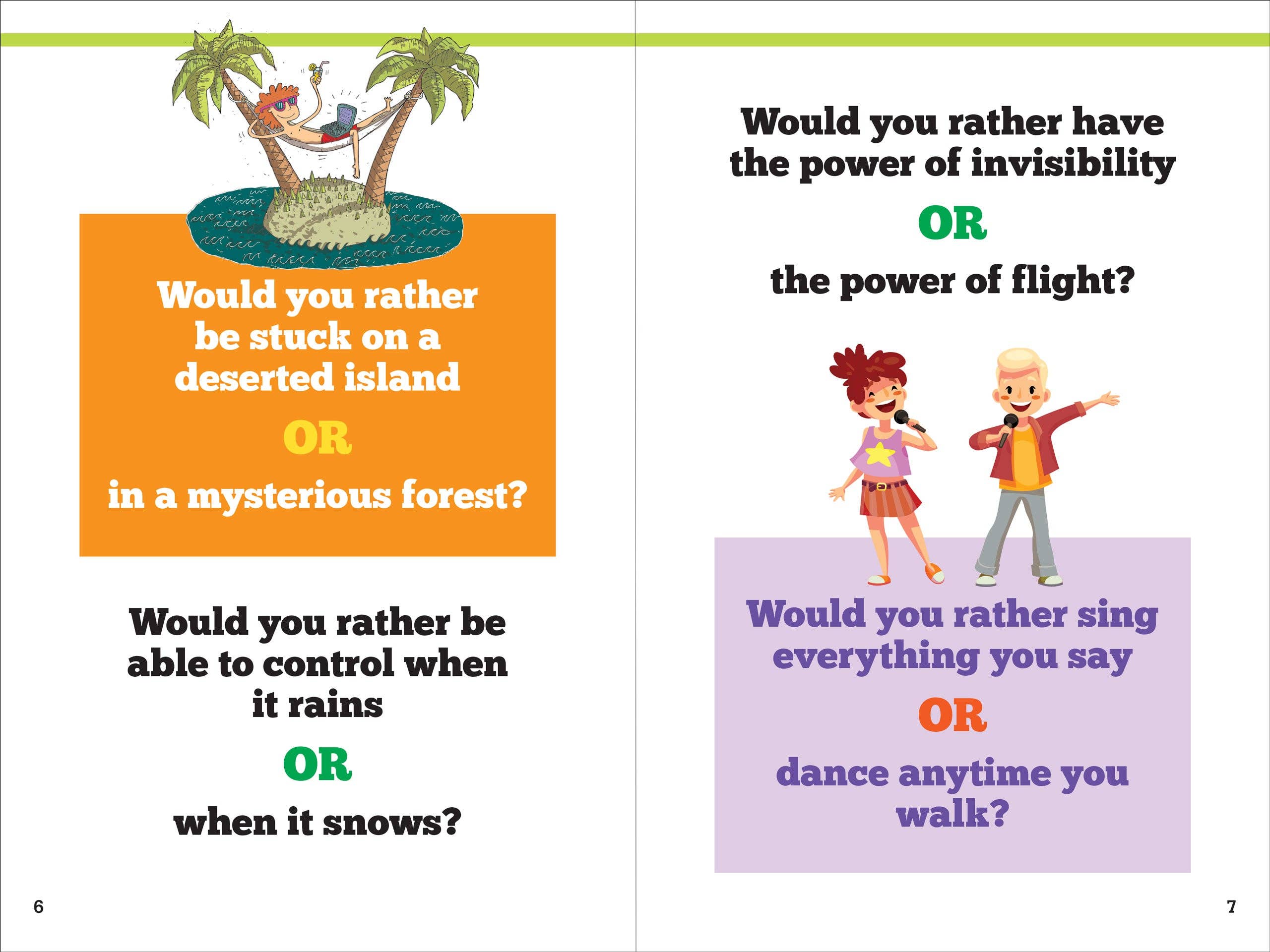 Peter Pauper Press - Wholesale Humor Book - Would You Rather? Pick THIS or THAT Weird, Wacky, or Downright Gross Answer2