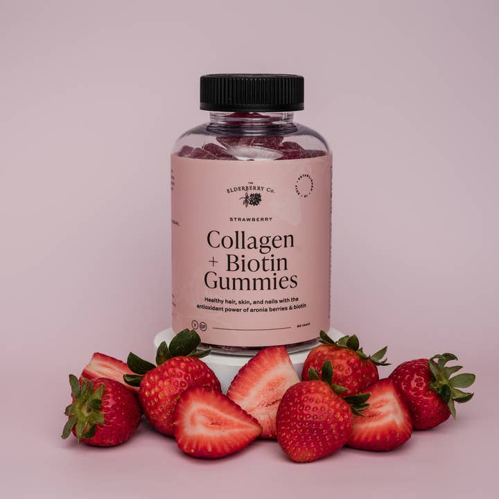 The Elderberry Co - Wholesale Oral Supplement/Vitamin - Collagen + Biotin Gummies
