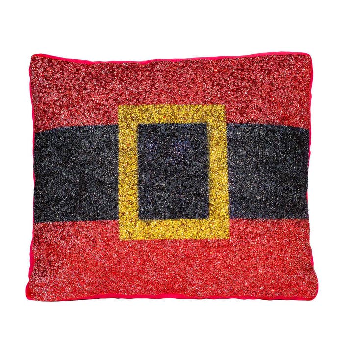 Almohada con forma de cinturón de Santa para venta al por mayor de Sparkles Home