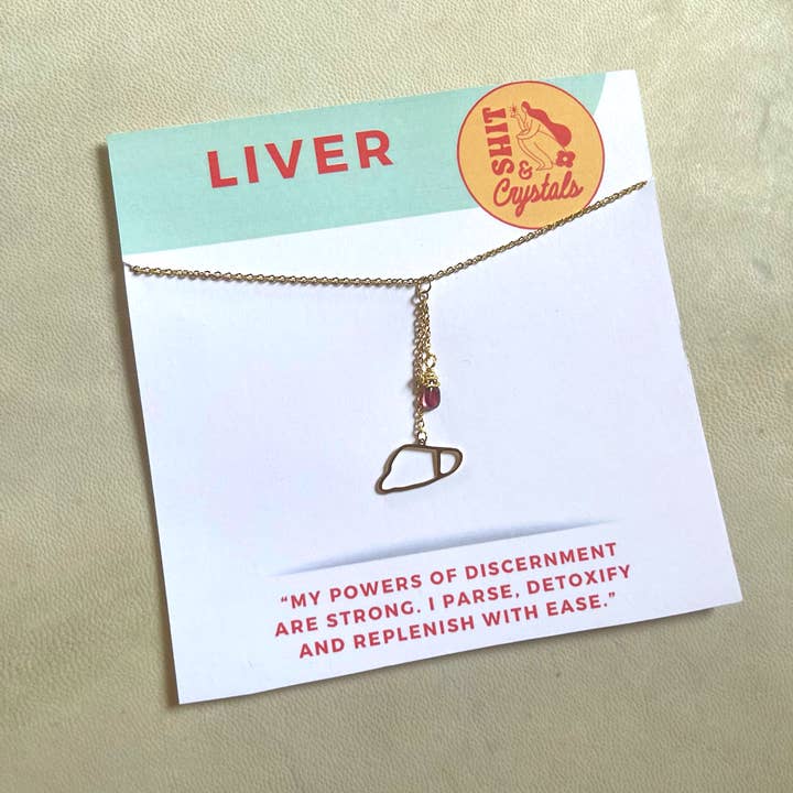 Colar Liver Waterfall + Pedra Preciosa por atacado de Shit & Crystals