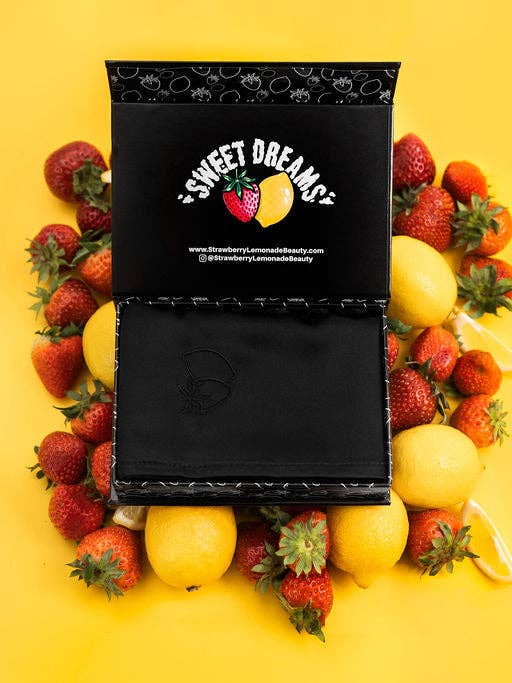 Sweet Dreams Collection Silk Pillowcase in Black Licorice for wholesale by ShowrShield