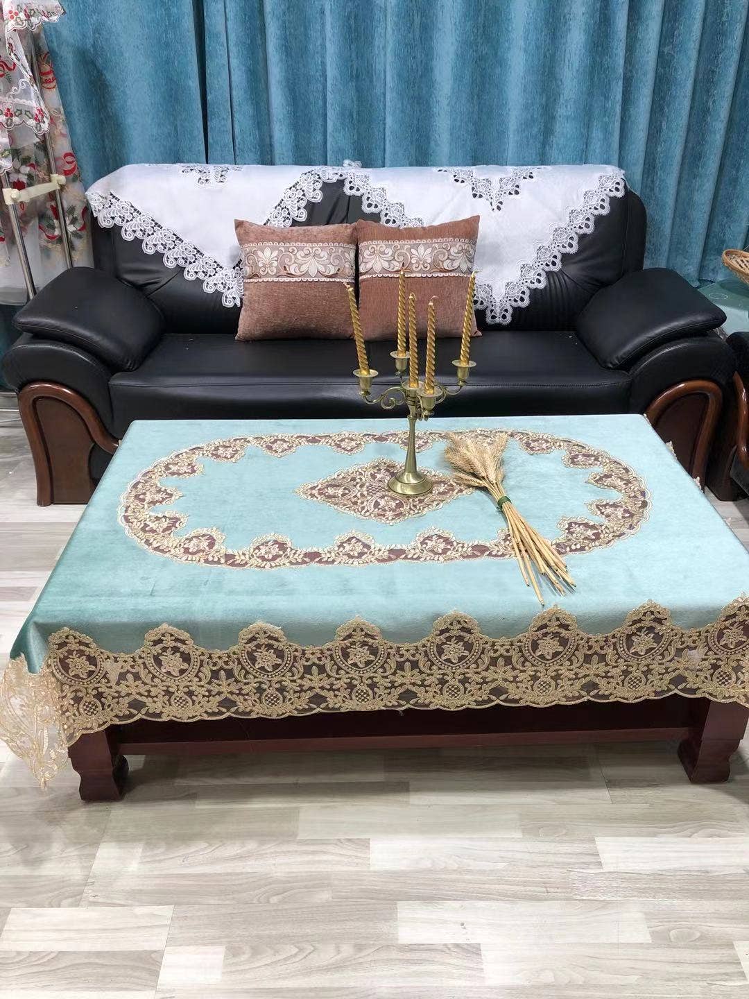 Ole – Engroshandel Dug – 135 * 180 CM Europæisk Stil Blonder Dug MIS08973