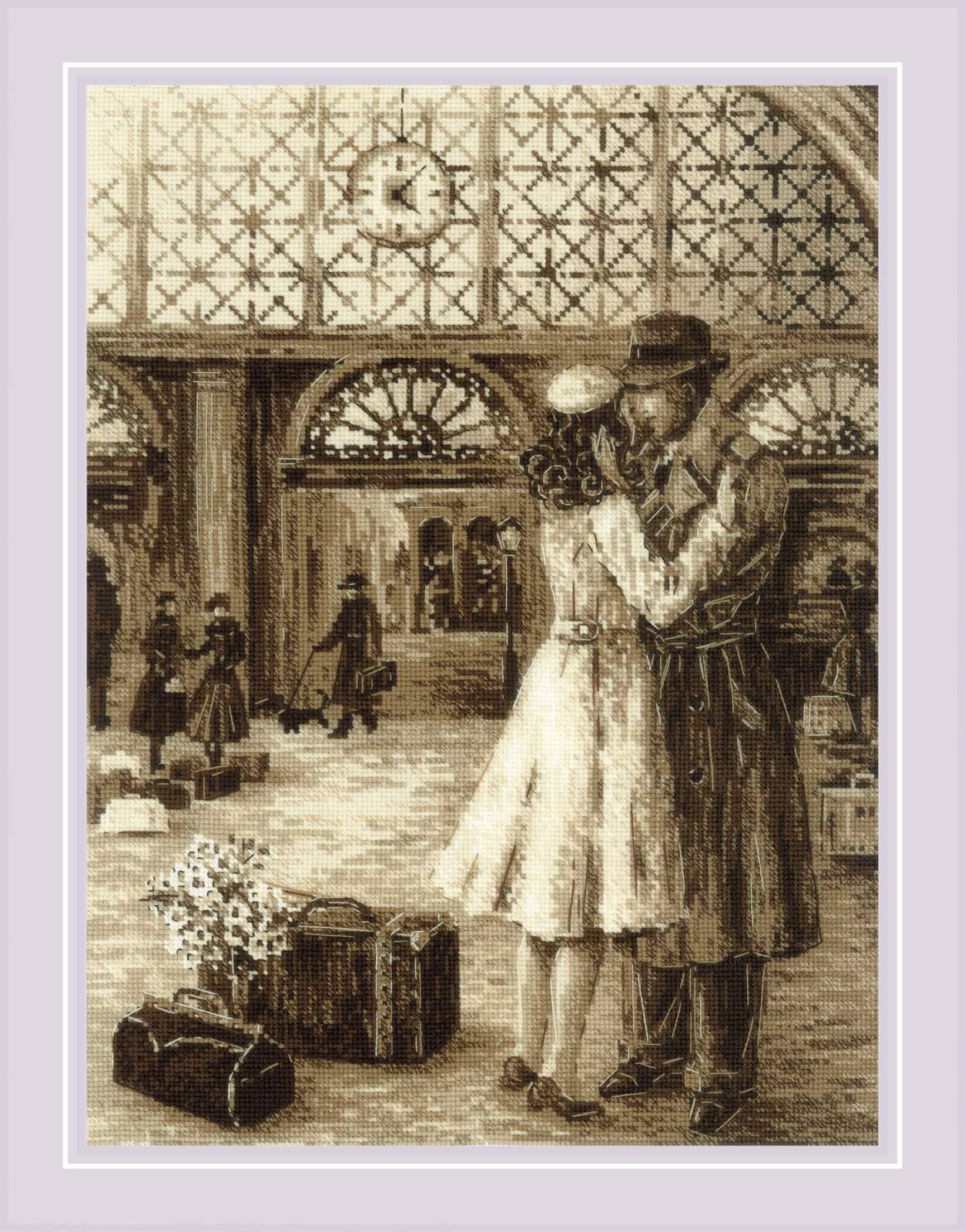 RIOLIS - Wholesale Embroidery/Cross Stitch Supplies - Cross Stitch Kit From Riolis 2111 Old Photo. Rendezvous0