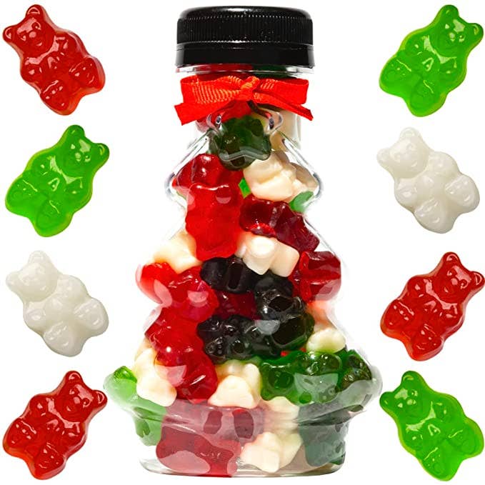 Mini Christmas Tree Stocking Stuffer with Gummies for wholesale by Purple Plum