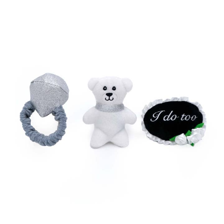 ZippyPaws - Wholesale Pet Plush Toy - Dog - Zippy Burrow™ - Wedding Ring Box 24/cs