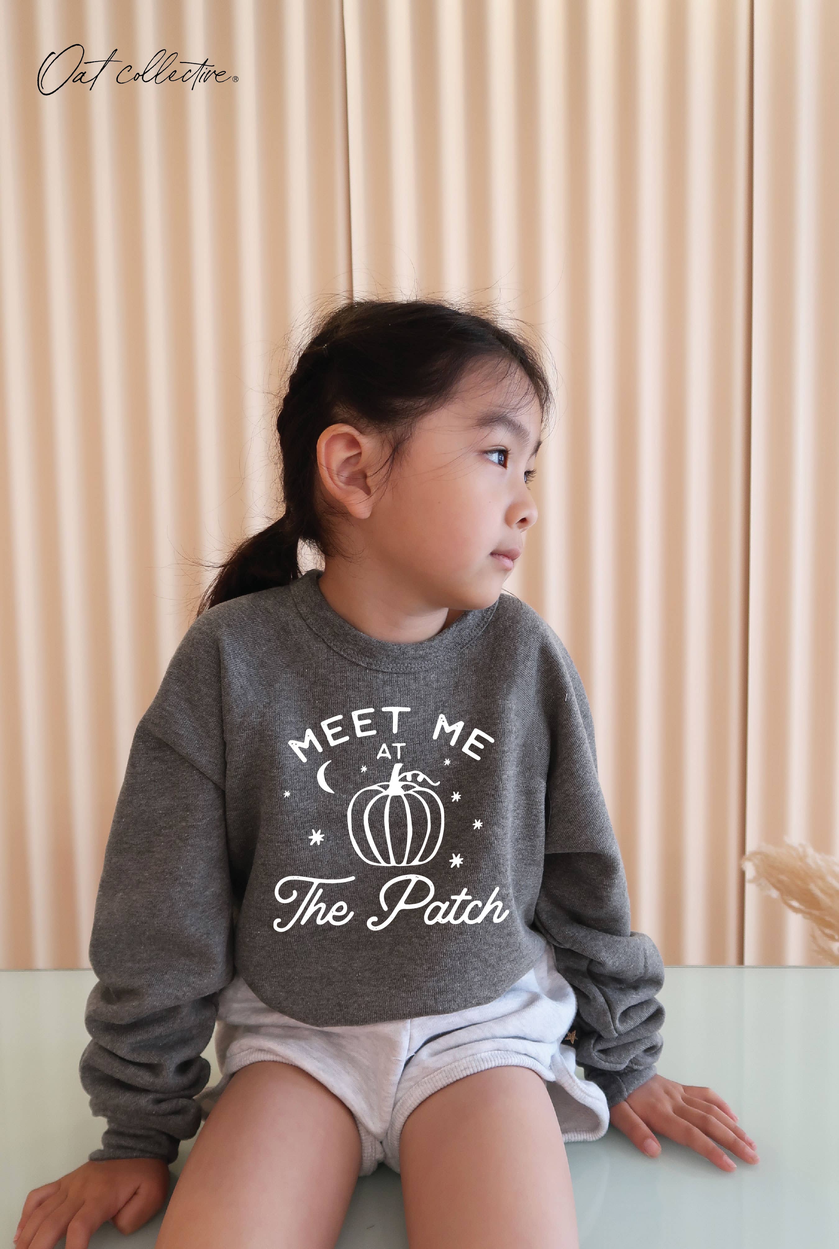 OAT COLLECTIVE - Wholesale Sweatshirt - Kinderen - MEET ME AT THE PATCH Sweatshirt met grafische print voor peuters, uniseks4