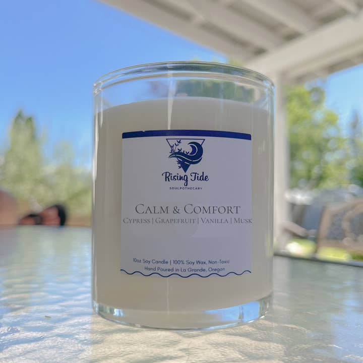 Rising Tide Soulpothecary - Wholesale Jar/Filled Candle - Calm & Comfort, 10oz0