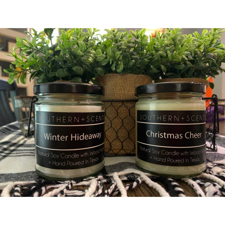 Southern Attitude Designs Inc - Wholesale Jar/Filled Candle - 9oz Soy Based Wood Wick Candles
