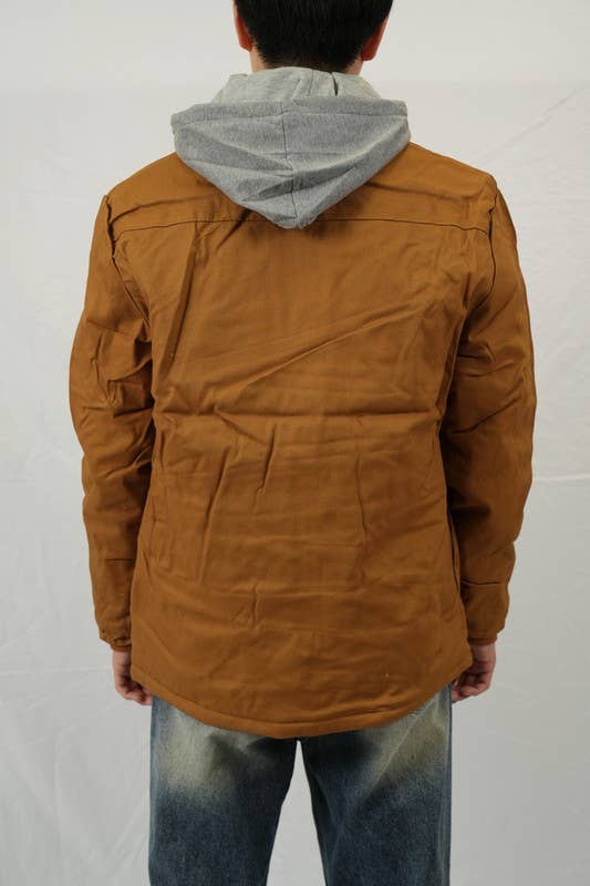 Lime Tree Clothing Inc. - Wholesale Shirt Jacket/Shacket - Men's - Men's Duck Canvas Hooded Shirt Jacket – Stylish & Versatile 12