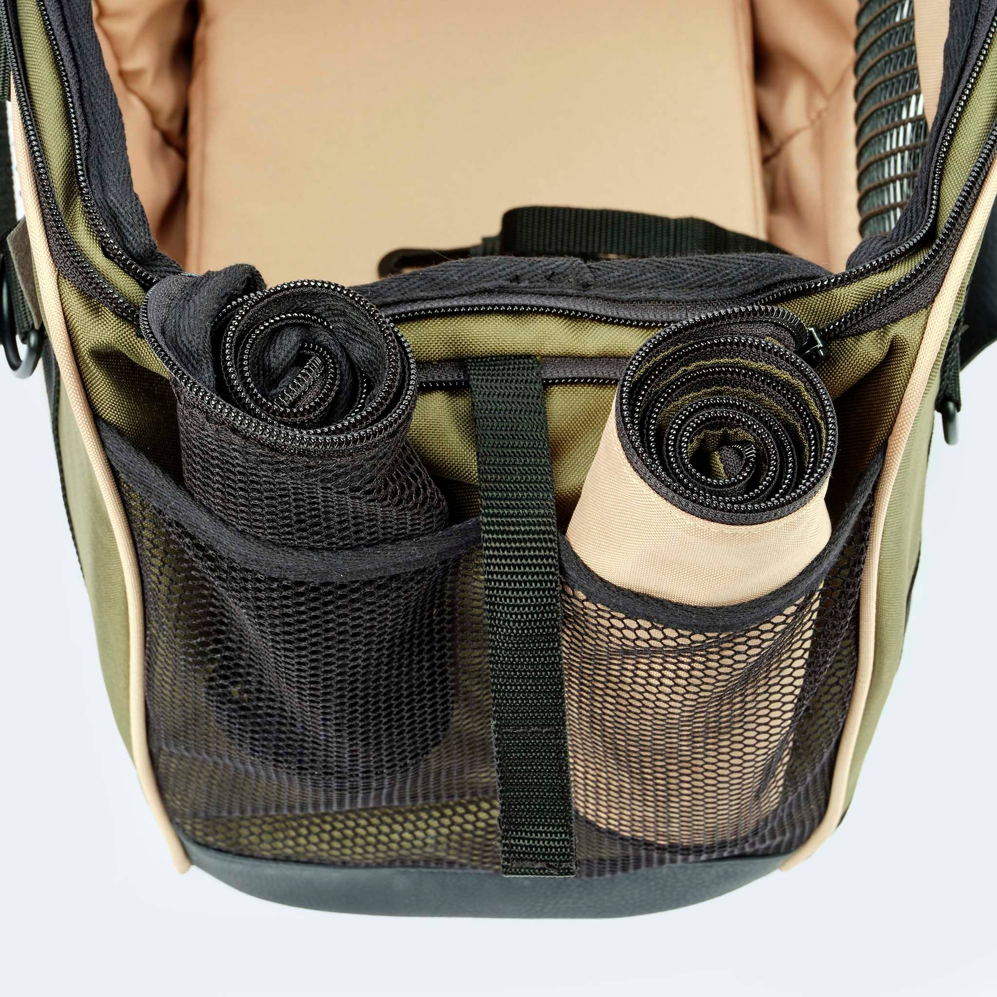 ​​Leopold's Finest for dogs - Wholesale Pet Carrier - Dog - Bicycle bag for dogs olive3