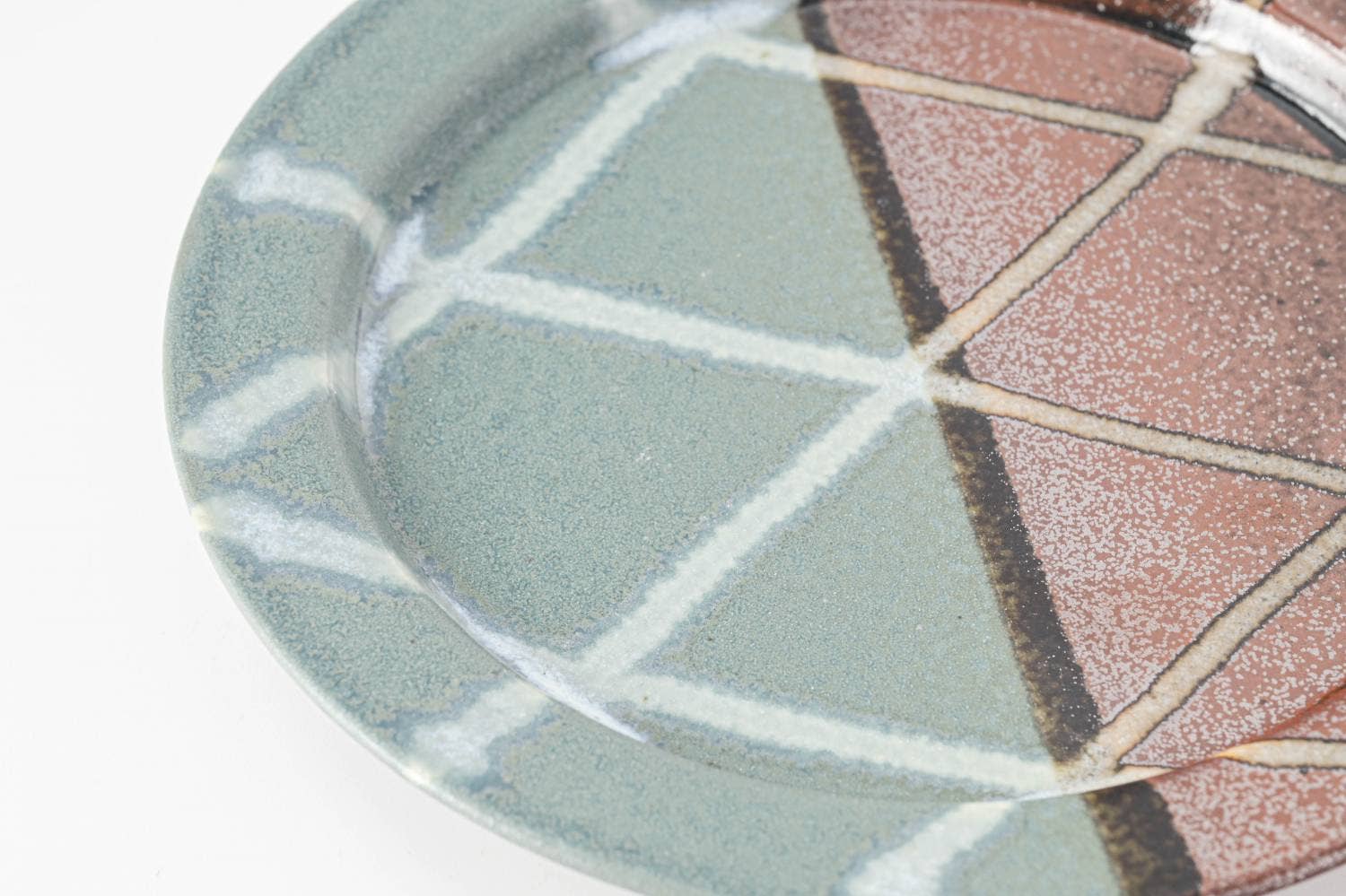 Yamani - Wholesale Salad Plate - Memory of Glaze 16.5cm Rim Plate - Peacock Blue3